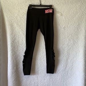 Justice girls size 10 leggings.